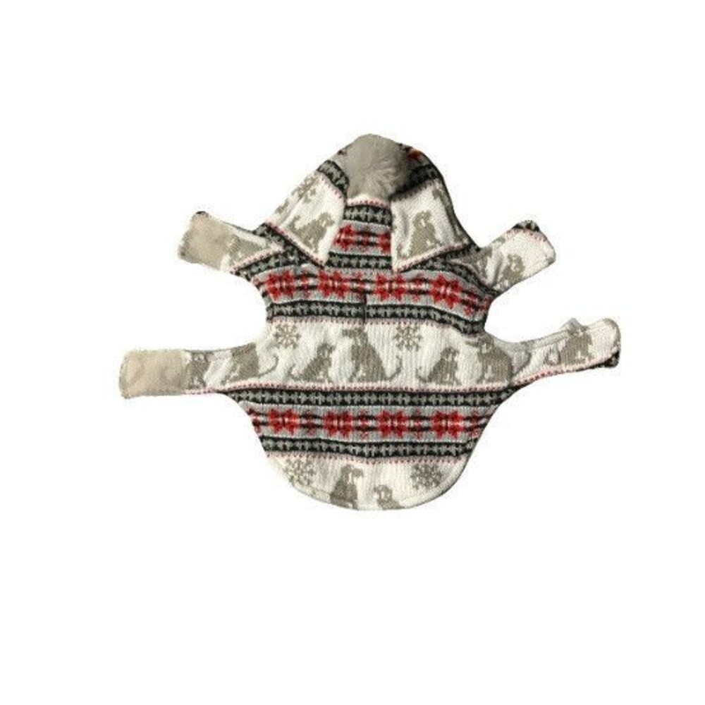 Humane Society Hooded Sweater Dog Christmas Coat Jacket Vest Size Small